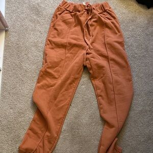 Casual Orange Jogger Pants